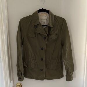Banana Republic Green Utility Jacket Tailored Design